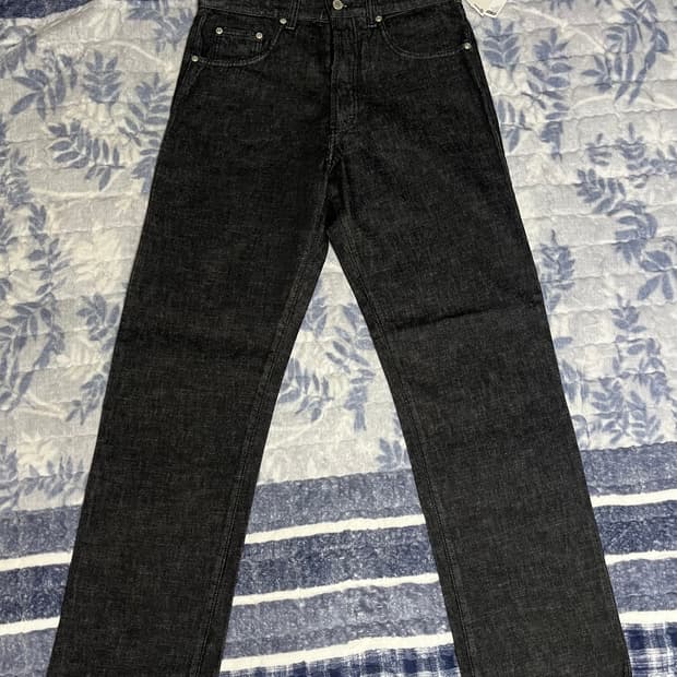 2000s 스투시 USA 메이드 블랙 데님 팬츠 데드스탁 흑청 501