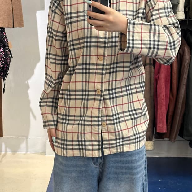Burberry 버버리 체크 반팔셔츠