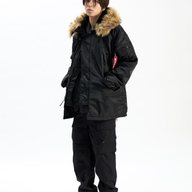 알파인더스트리 N-3B 파카 블랙 xxl