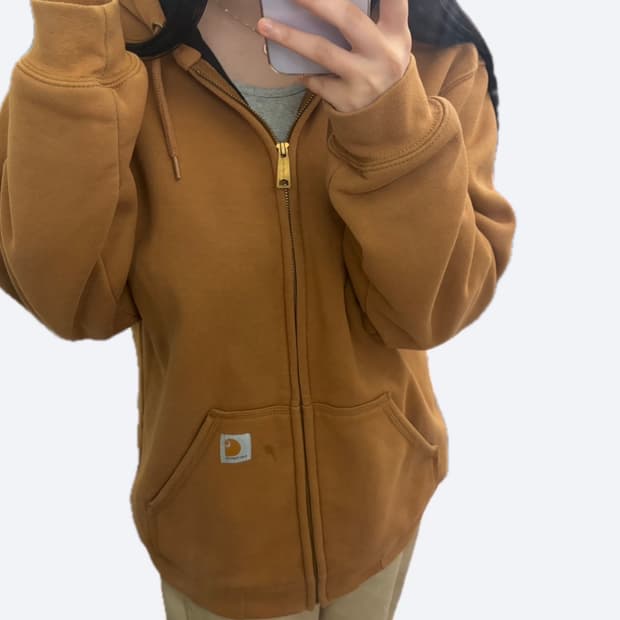 🤎칼하트 써멀 레인디펜더 브라운 후드집업🤎