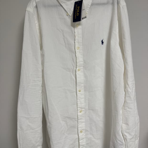 폴로 랄프로렌 시어서커 화이트 셔츠