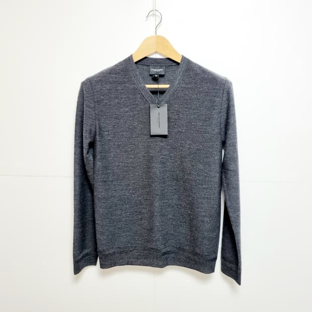 남성 새상품 우영미 솔리드옴므 울 WOOL 모 긴팔 니트 티 티셔츠