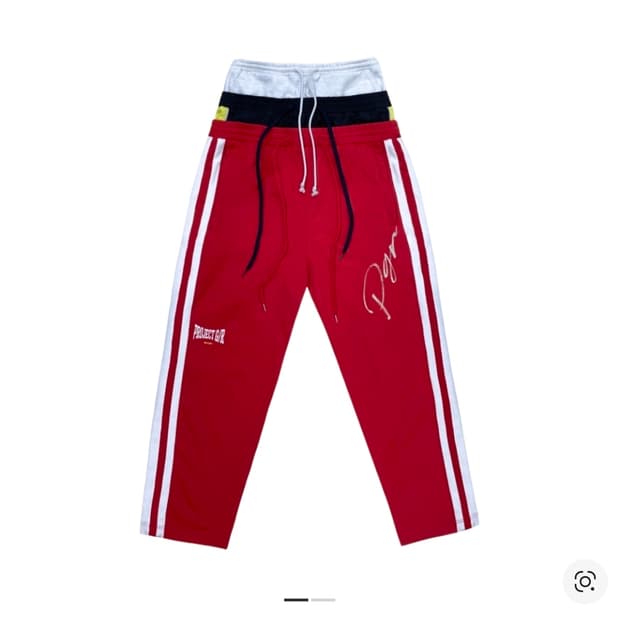 프로젝트 G/R 3 레이어드 트랙 팬츠 레드