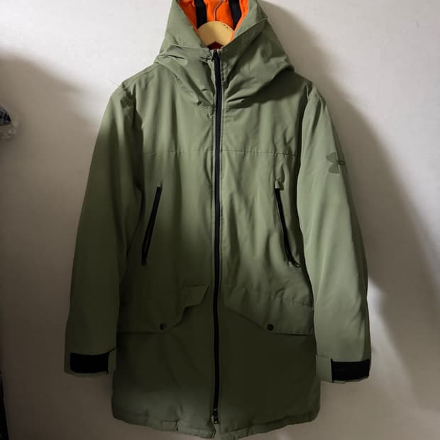 언더아머 오리털 야상 집업 다운 점퍼 L (남성 105정도)