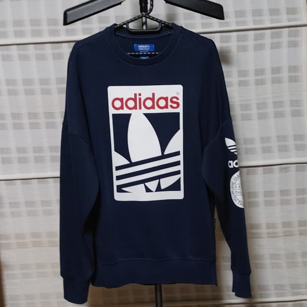 (ADIDAS) 아디다스 네이비 지퍼 맨투맨 M (95~100)