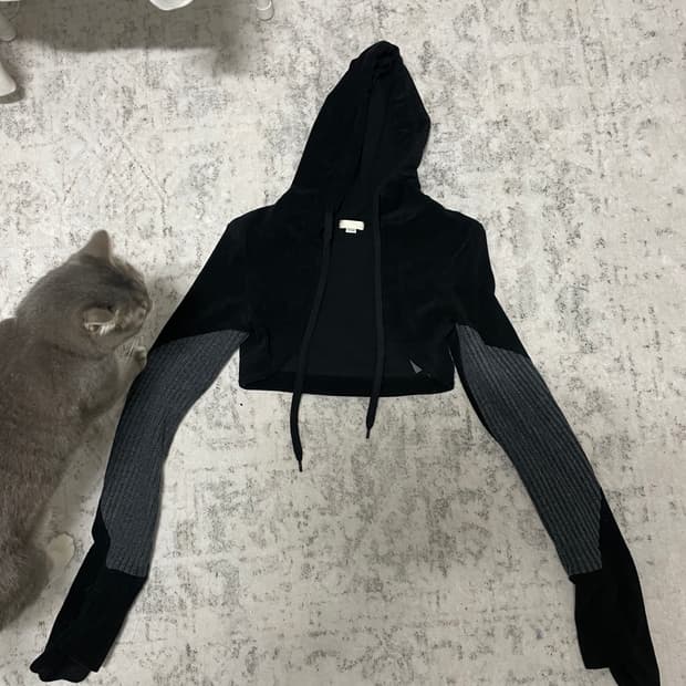 본네 글러브 후드 볼레로 블랙 1사이즈