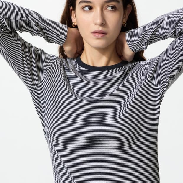 유니클로 소프트립T (스트라이프)