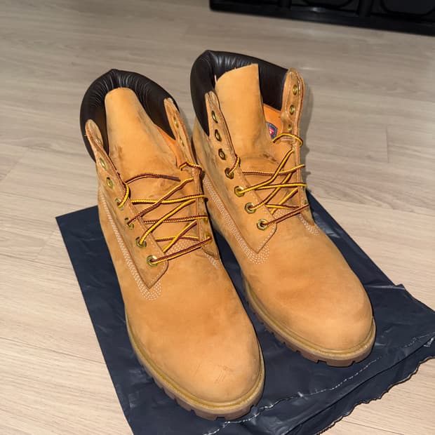 팀버랜드 프리미엄 6인치 워터프루프 부츠 위트 누벅