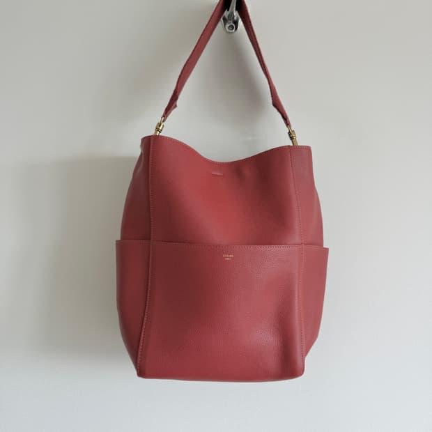 올드 셀린느(CELINE) 레더 상글 버킷 숄더백(ITALY)