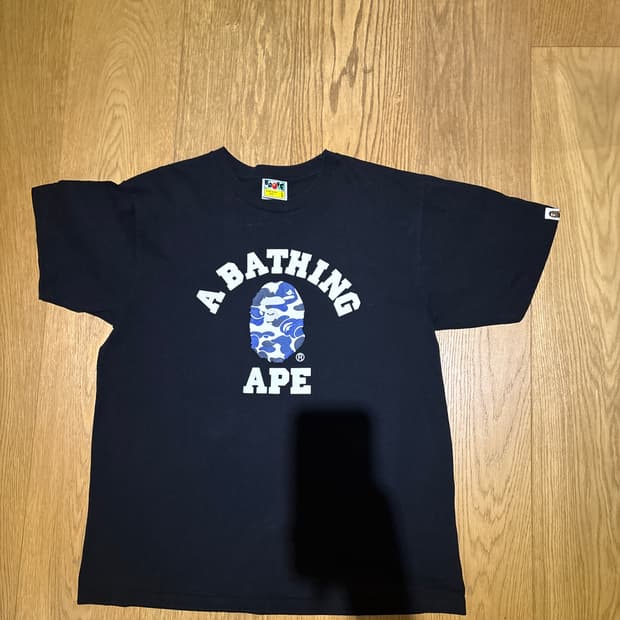 베이프 카모 반팔 티셔츠