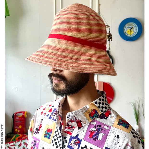 2000s DANIELE MEUCCI Italy Old Straw Hat