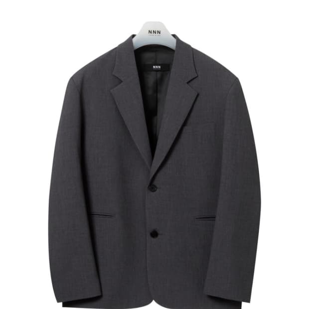 낫앤낫(이드) 세미오버 블레이저 그레이 M사이즈