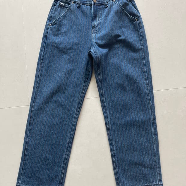 위캔더스 스트라이프 데님 팬츠