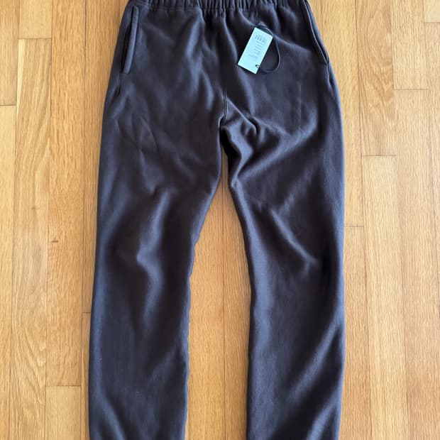 22aw 오라리 하이카운트 헤비 스웻 팬트 다크브라운 3