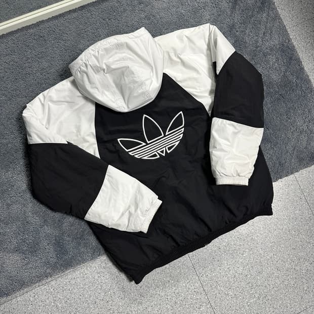 아디다스 아디컬러 후드 패딩 L