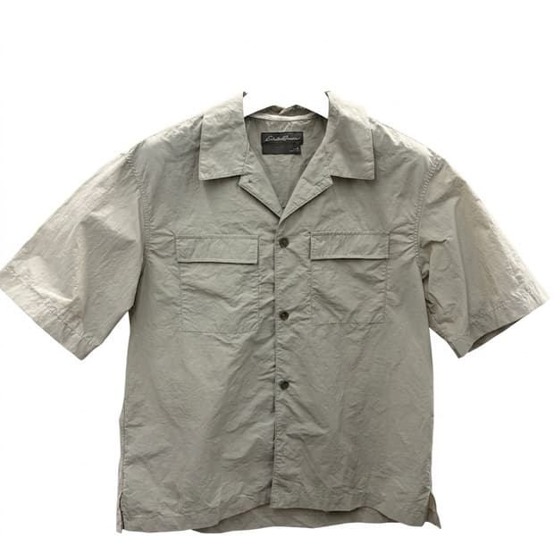 에디바우어 카키 나일론 반팔 셔츠 XL