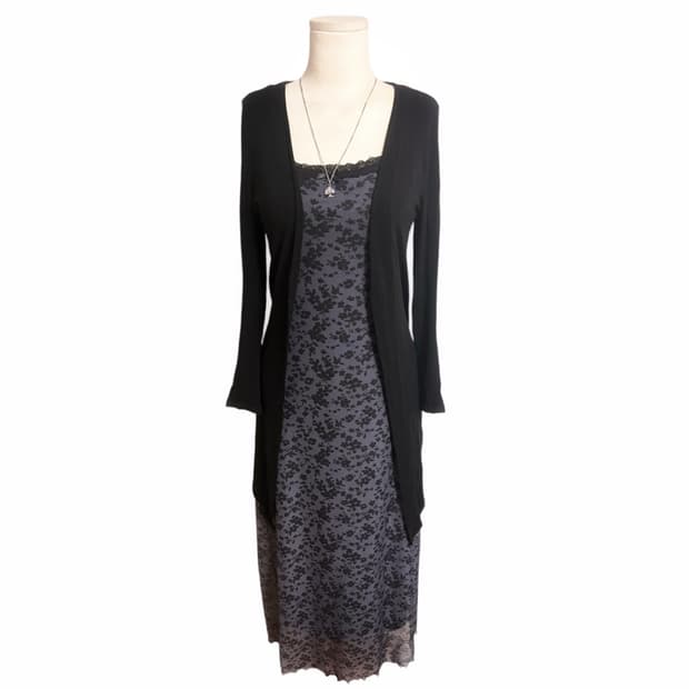 일본 에겐녀 정석 갸루 미시룩 핀터깔 원피스 코디세트 