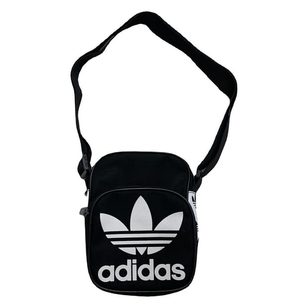 아디다스 트레포일 미니 크로스백 블랙