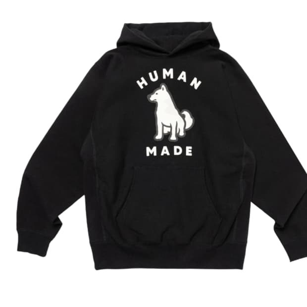 [XXL] 휴먼 메이드 웍스아웃 20주년 진돗개 헤비 웨이트 후드 블랙