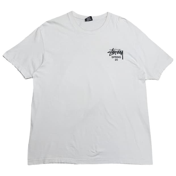 STUSSY spring 20 반팔티 화이트 XL