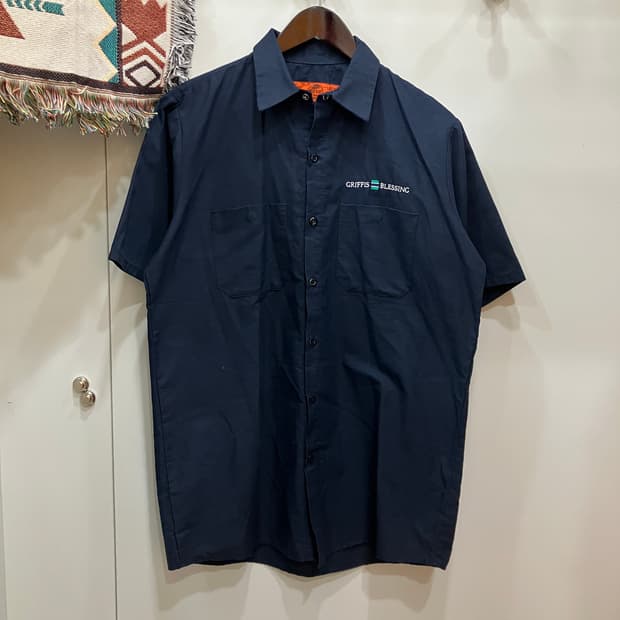 90s RED CAP 프렌치 워크셔츠 M