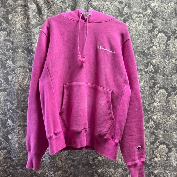 champion reverse weave 챔피온 리버스위트 핑크 후드