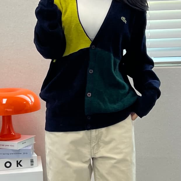 (WOMEN)90'S 라코스테 가디건-M1532