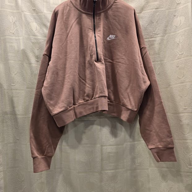거의새거) 나이키 시모 크롭 반집업 아노락 티셔츠 XXL (99)