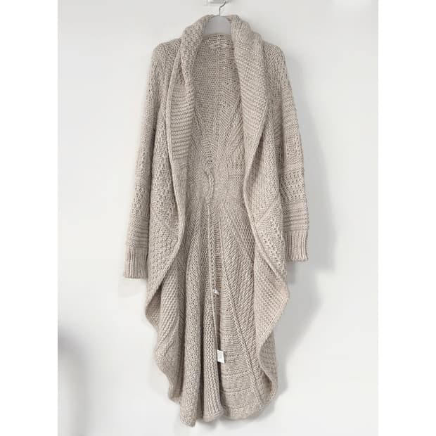 이태리 KING KONG 알파카 울 롱 가디건