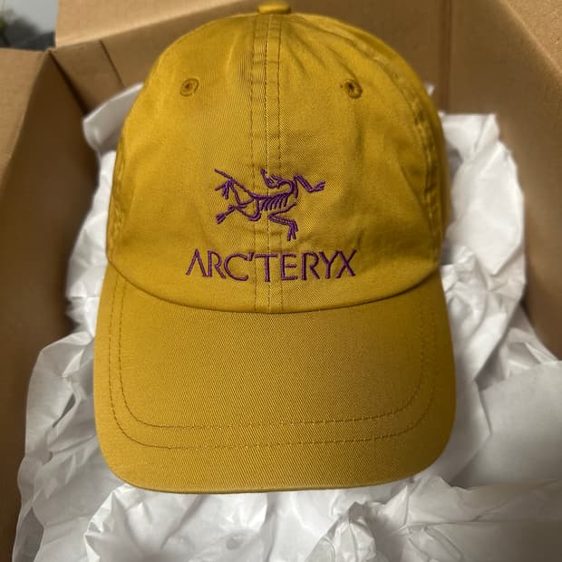 아크테릭스 팔라스 20fw 6패널 캡 골드