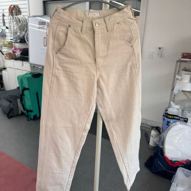 Le 크림색 데님 S