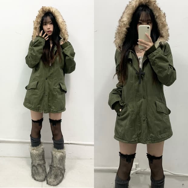 [TIJI SHOP] y2k 울프죠 야상 자켓