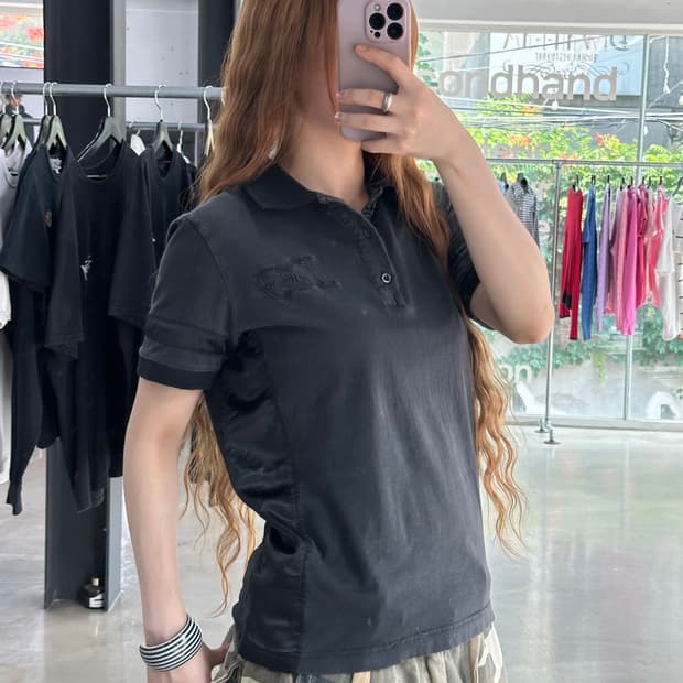 돌체앤가바나 새틴 셔링라인 Pk 반팔티