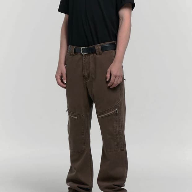 플라스틱프로덕트 Mpa 포켓 팬츠 (브라운)