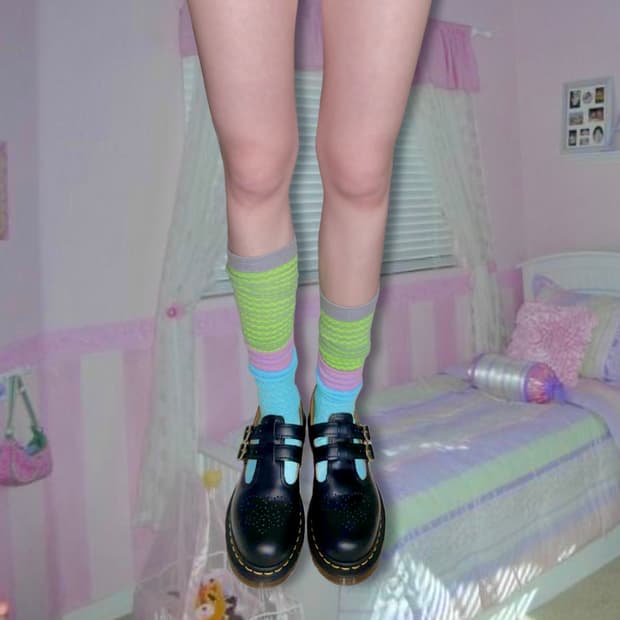 Jacquard over the knee socks 자카드 니삭스
