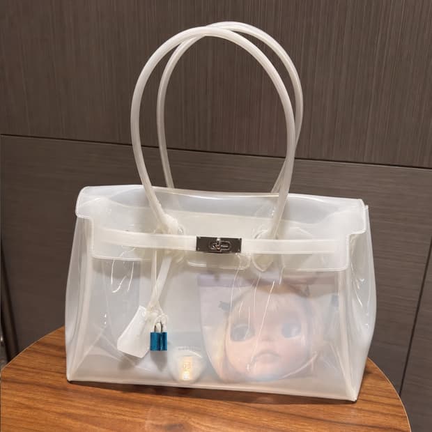 젤리버킨백 jelly birkin bag (유광)white