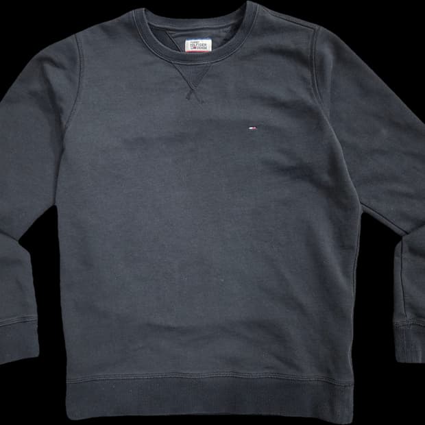 타미힐피거 DENIM 블랙 맨투맨