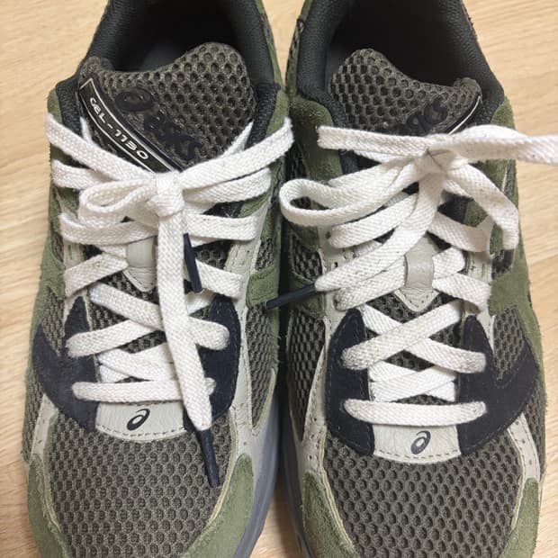 아식스 젤 1130 SMU 올리브 캔버스 스모그 그린 275