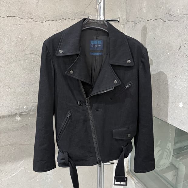 REGULATION Yohji Yanamoto 라이더 자켓
