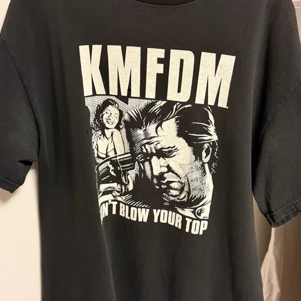 90s KMFDM 밴드 티셔츠  