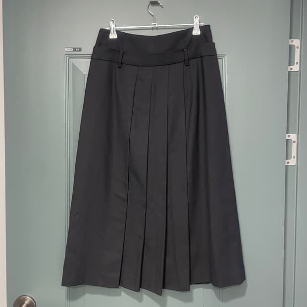 준지 울혼방 플리츠 스커트 36size