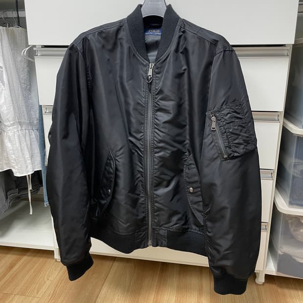 폴로 랄프로렌 ma-1 항공점퍼 블랙 XL