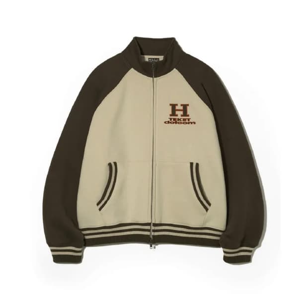 테켓 H Zip-Up Sweatshirt Beige L