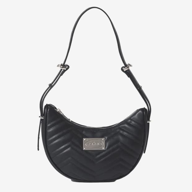 새상품 PAONS 투미 반달 숄더백 블랙