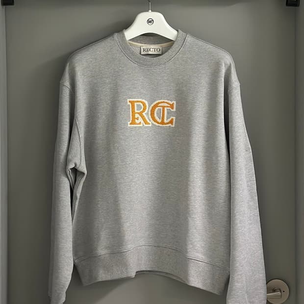 [OS] 렉토 RC 엠브로이드 스웻셔츠 맨투맨 그레이