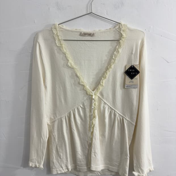 lace design cardigan