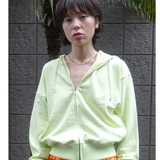 누아누 후드집업 라임