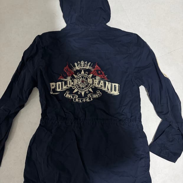 폴로 올드스쿨 패치 후드자켓 44-55