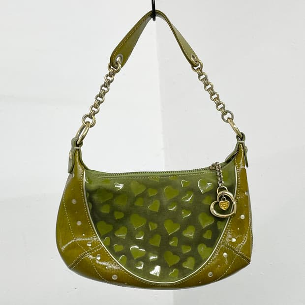 러브캣 키치 클로버 하트 체인백🍀