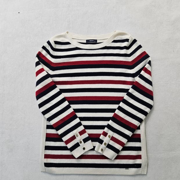 90 헤지스 여성 스트라이프 니트 0317Y